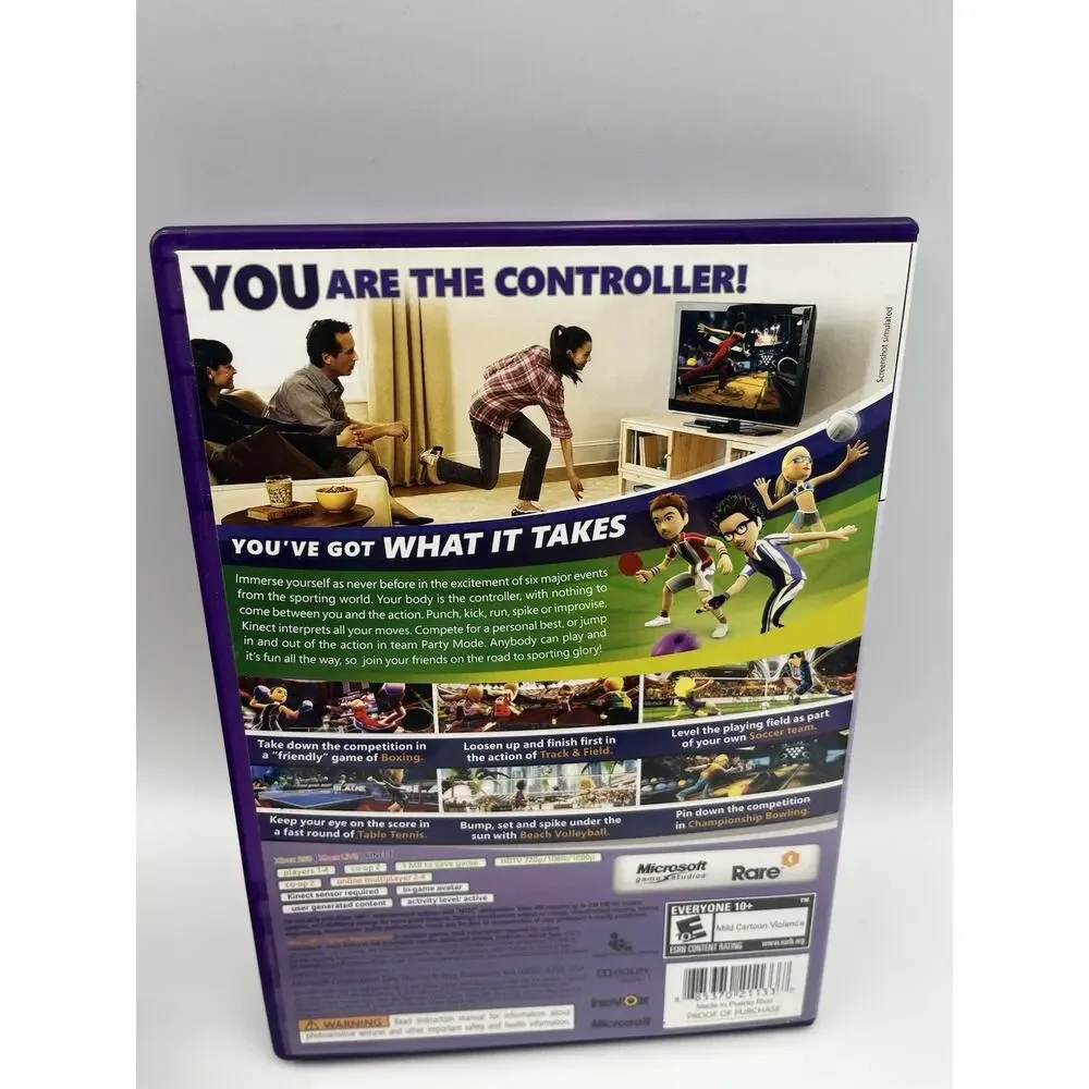 Kinect Sports - Microsoft Xbox 360 - Tested & Working!